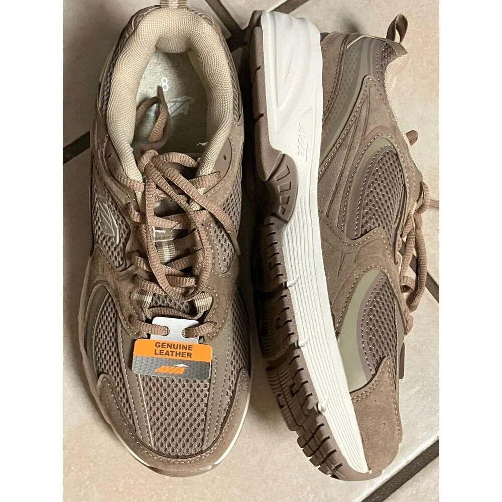 Avia Men's 5000 Athletic SIZE 8 Performance Running Shoes New Brown Leather